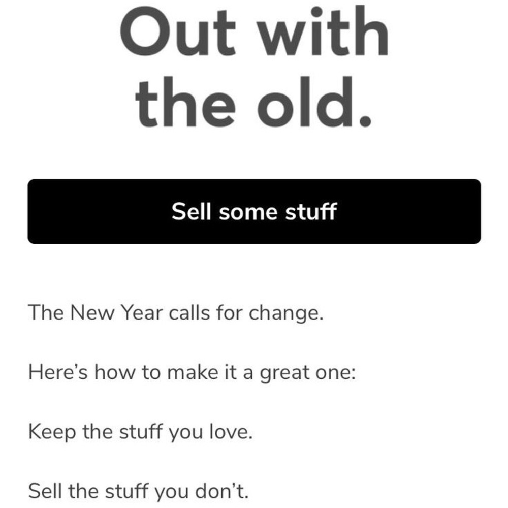 Keep the stuff you love. Sell the stuff you don’t.